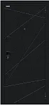 Дверь Браво Граффити-5/SBlack Букле черное/Snow Art DIS007410 фото