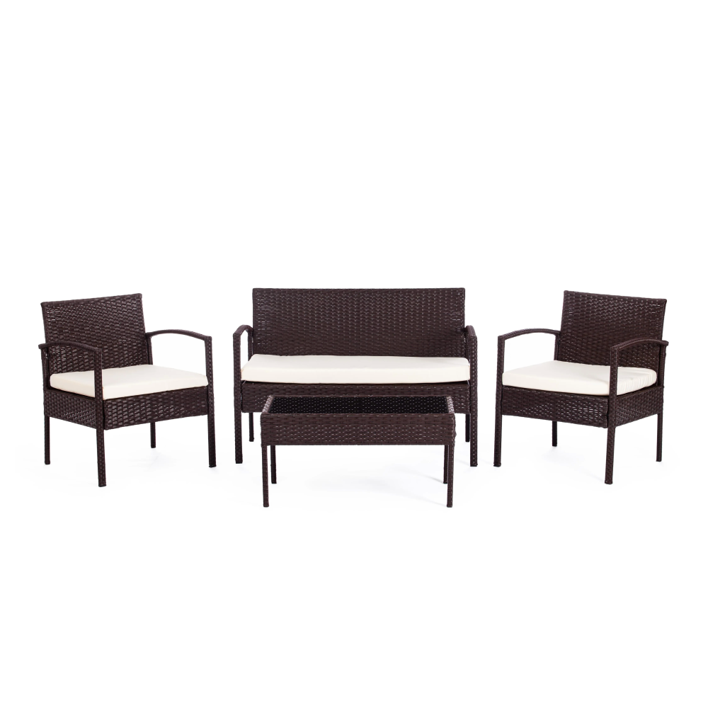 Лаундж сет (диван+2кресла+столик+подушки) (mod. 210000) TETC11941