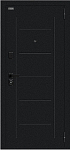 Дверь Браво Борн/SBlack Букле черное/Bianco Melinga DIS007403 фото
