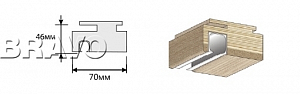 Товар Перекладина Т 1000x70x46 (п, с напр. П-2) BRK1137