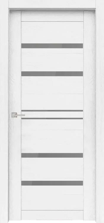 Межкомнатная дверь Легенда Велюкс 1 Ясень сноу Ясень сноу Стекло Сатинато графит