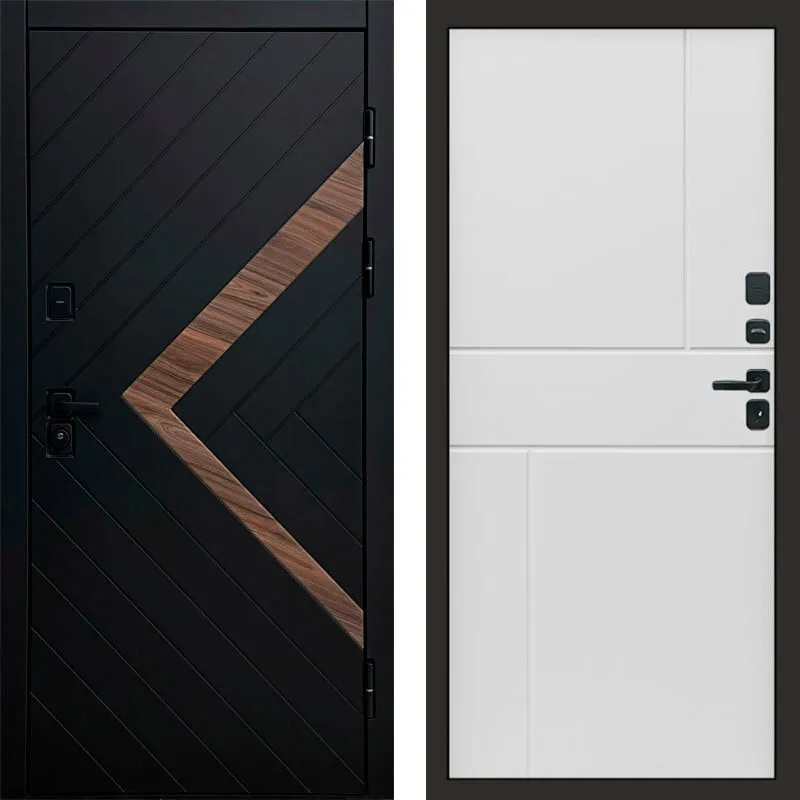 Фото Дверь Дермо-Доор Плэй (черная фурнитура) (квартира) DIS007550